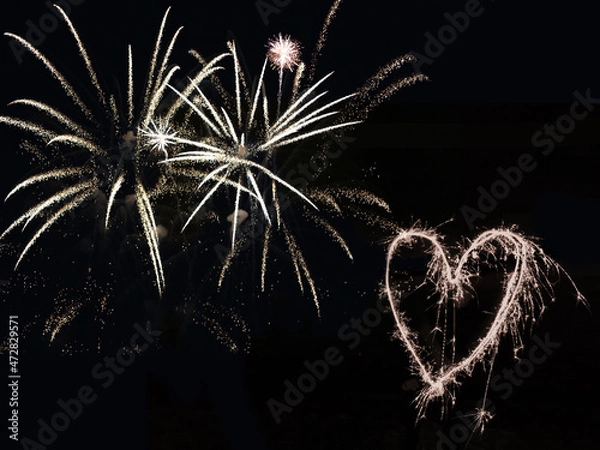 Fototapeta Feuerwerk zu Silvester