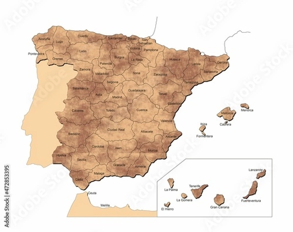Obraz MAPA DE ESPAÑA_13