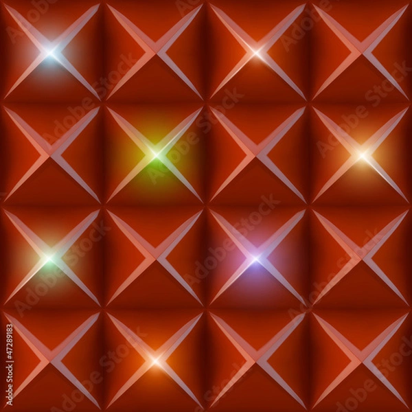 Obraz Abstract colorful triangles background (vector seamless)