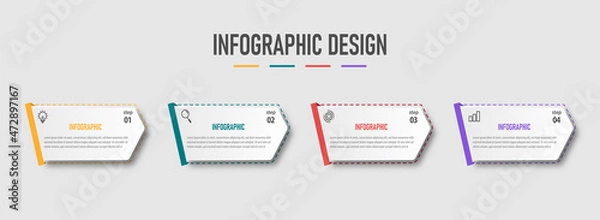 Obraz Infographic vector design template
