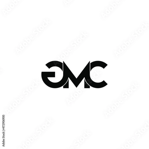 Obraz gmc letter initial monogram logo design