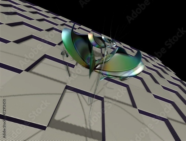 Fototapeta Imaginatory fractal abstract background Image