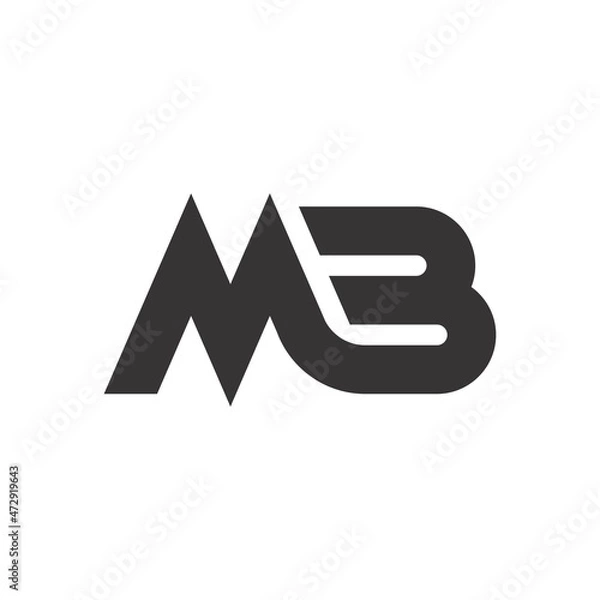 Obraz mb logo design simple clean