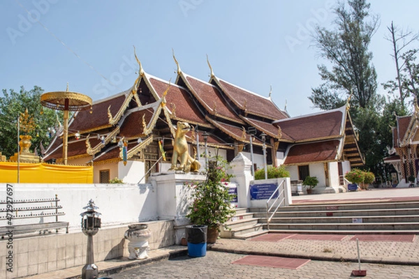 Obraz Within Wat Phra That Si Chom Thong is a Buddhist temple in Chiang Mai province northern of Thailand.