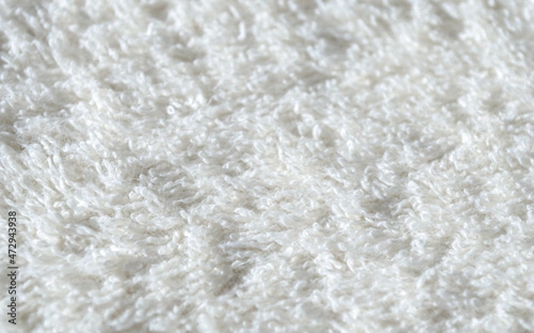 Fototapeta Soft white carpet texture. Background