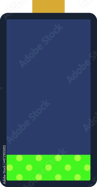 Fototapeta battery-8 icon vector illustration logo style