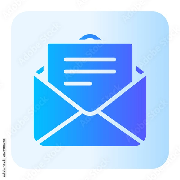 Obraz letter gradient icon