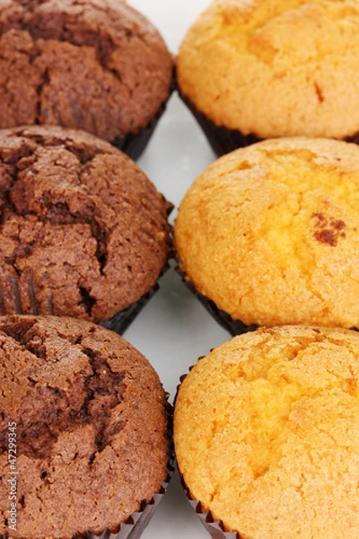 Fototapeta Fresh muffins close-up