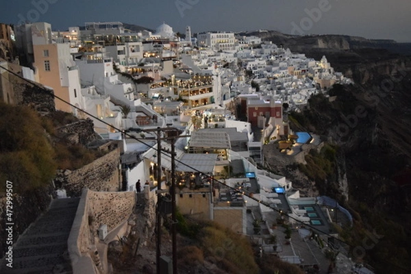 Obraz Thera at night (Santorini)