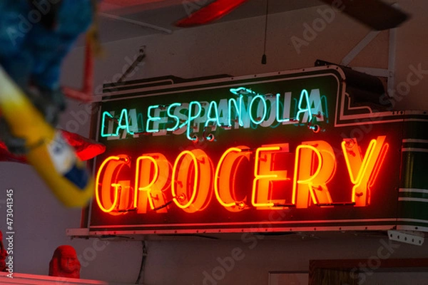 Obraz Red pepper, and neon