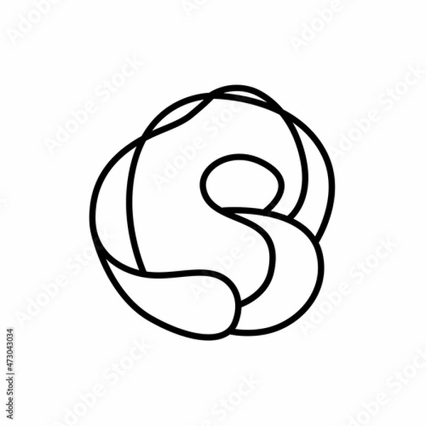 Obraz Yoga icon isolated on white background. Vector yoga woman logotype in line style. Outline design symbol.