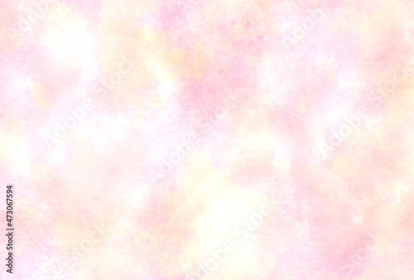 Obraz 背景素材_水彩テクスチャ_ピンク