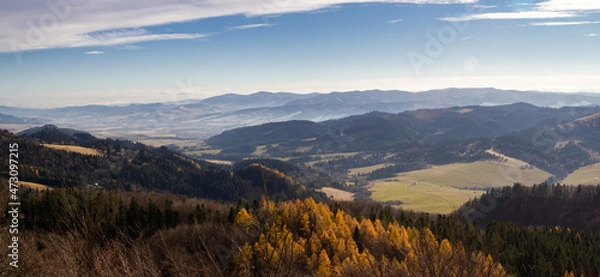 Obraz Pieniny, panorama z Wysokiej