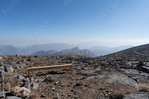 Fototapeta Mountains in Jebel Jais