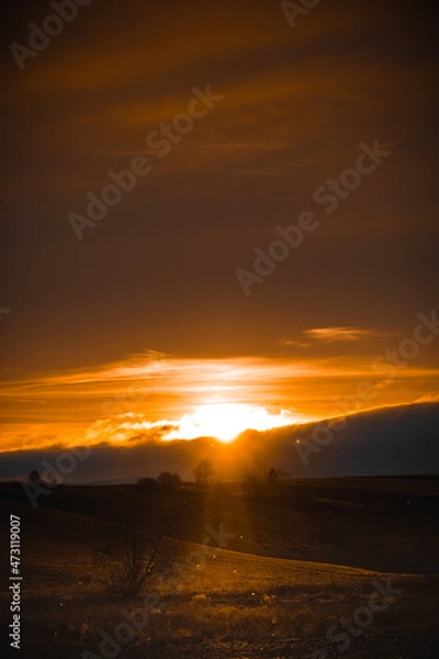 Fototapeta sunset on the beach