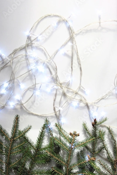 Obraz New year,christmas minimalistic background.