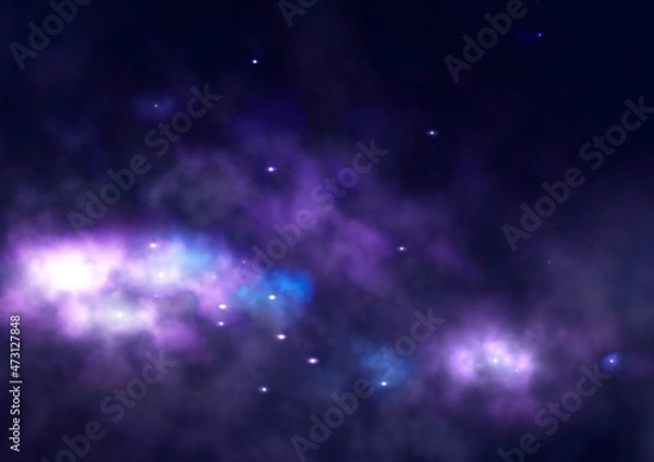 Obraz Star field in space and a nebulae