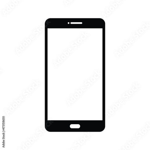 Fototapeta phone isolated on white background