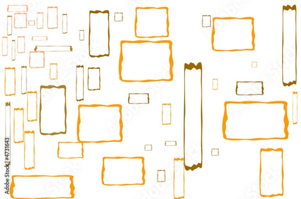 Fototapeta Orange Brown boxes