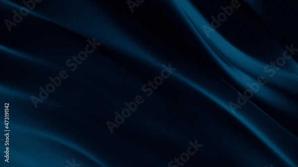 Fototapeta Abstract 3d render background luxury white cloth or liquid wave or wavy folds of grunge silk texture satin velvet material, luxurious background or elegant wallpaper, blu.