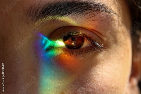 Obraz Close up rainbow eye