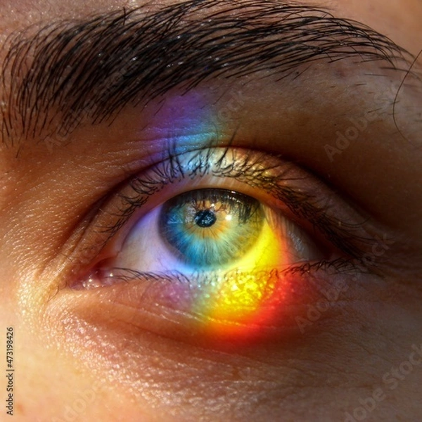 Obraz Close up rainbow eye