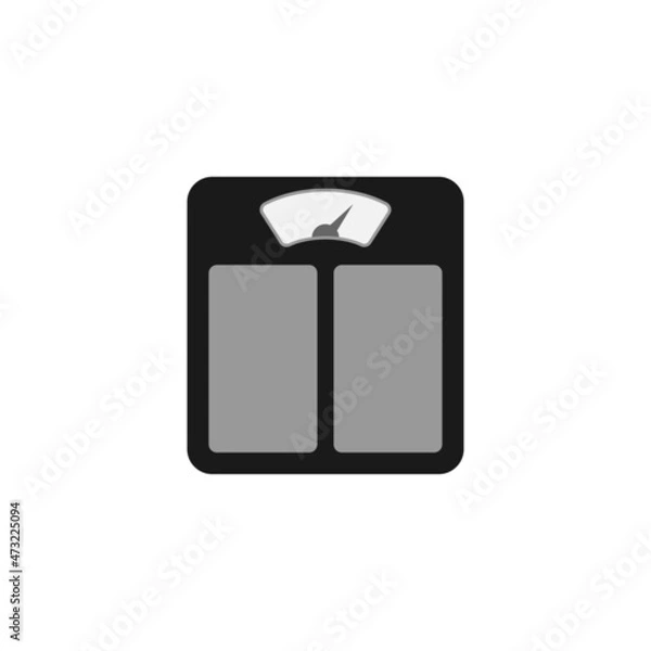 Fototapeta Weight scale icon design template vector isolated illustration