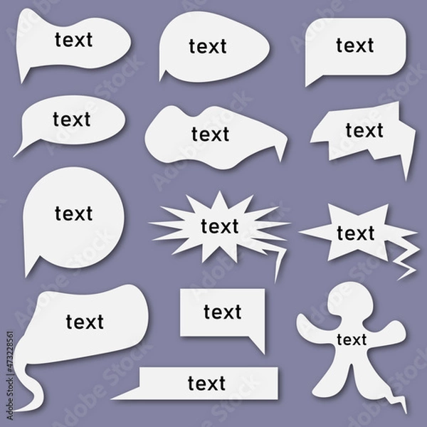 Obraz bubble plates for text