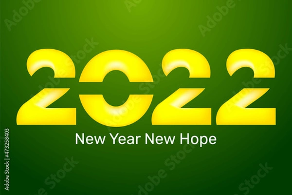 Obraz happy new year typography design