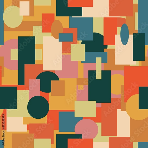 Obraz Seamless geometric pattern background. Pucci style