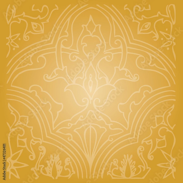 Fototapeta gold ornament