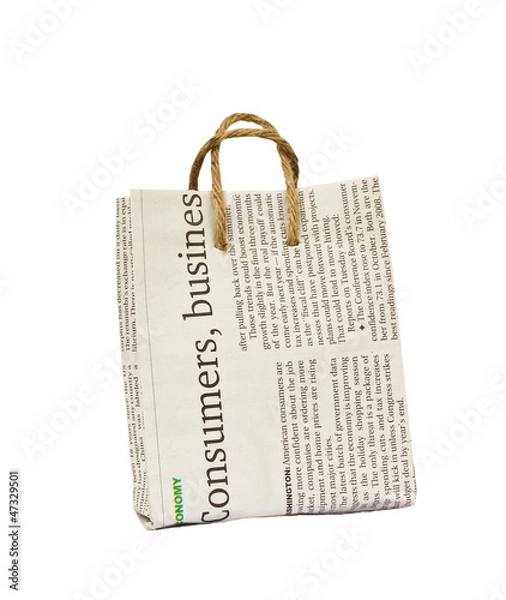 Obraz Newspapers bag.