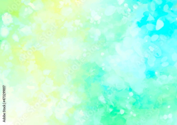 Obraz 幻想的な水彩の水色テクスチャ背景
