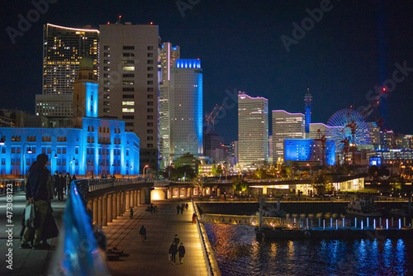 Obraz 横浜みなとみらいの夜景