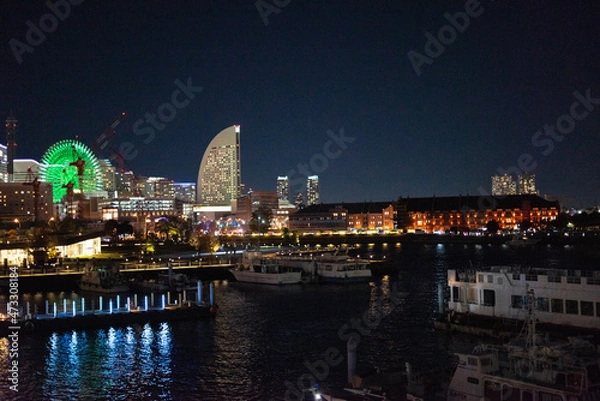 Obraz 赤レンガ倉庫の夜景