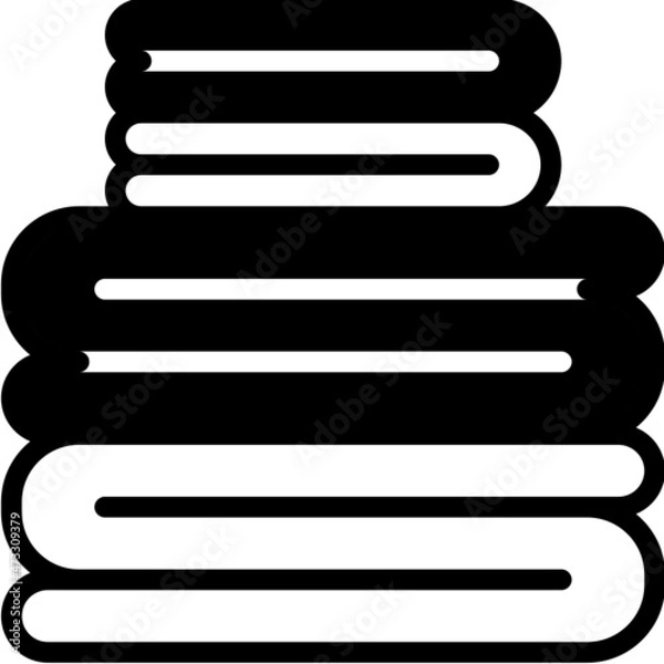 Fototapeta towel gradient icon
