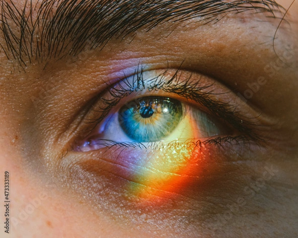 Obraz Rainbow reflection in eye