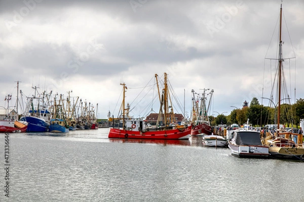 Fototapeta Hafen in Büsum an der Nordsee