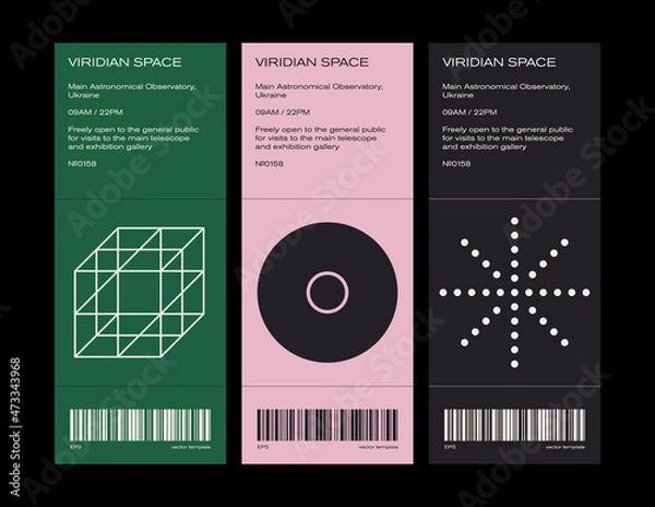 Fototapeta Brutalist Poster Design Template With Abstract Geometric Shapes
