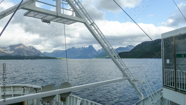 Obraz View of a fjord in Norway from the ferry