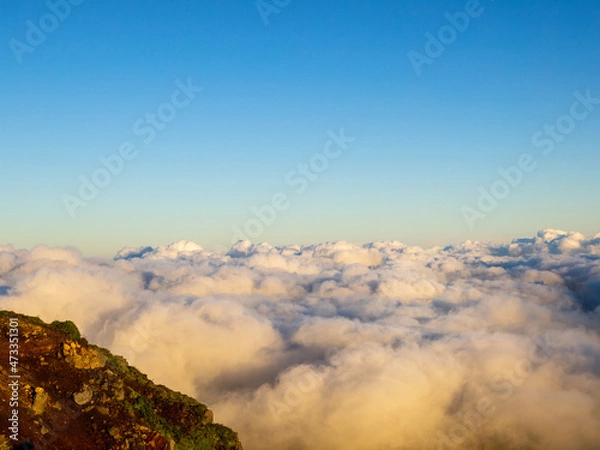 Obraz 阿蘇山高岳からの眺め