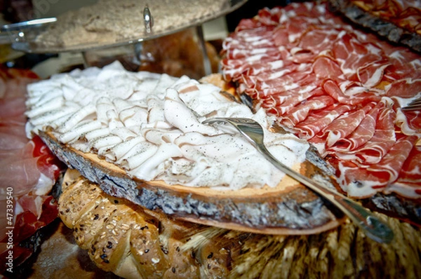 Fototapeta Lardo e salumi