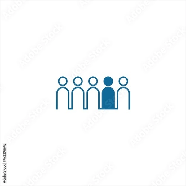 Obraz people logo vector template mentor