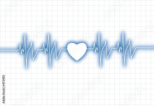 Obraz Нeartbeat graph