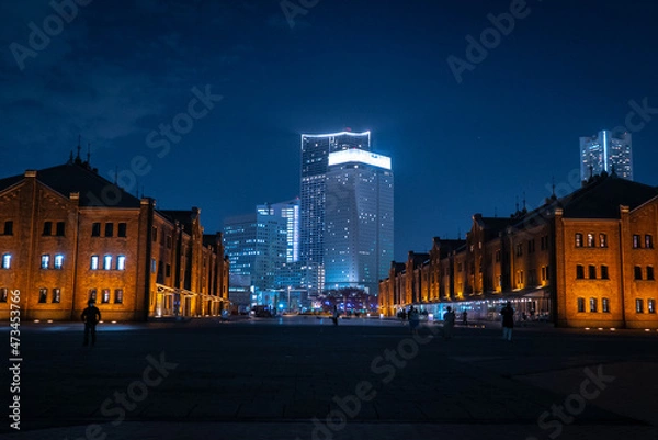 Obraz 赤レンガ倉庫の夜景