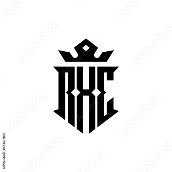 Obraz RHC Monogram logo vector icon illustration vintage style for your business