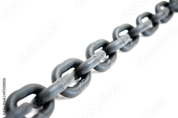 Obraz Industrial chain close up.
