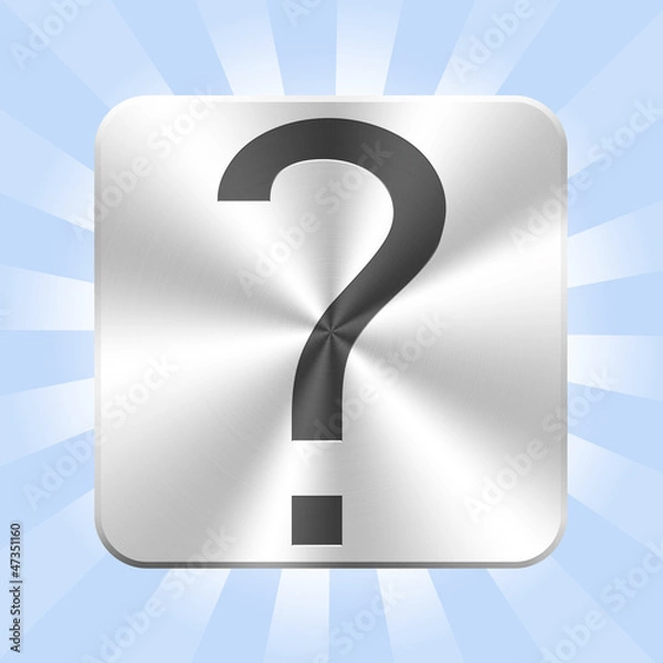 Obraz Aluminum info icon