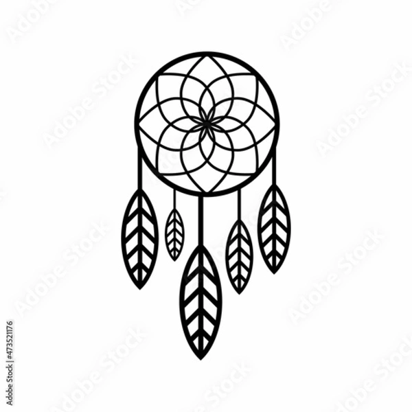 Fototapeta dream catcher vector icon