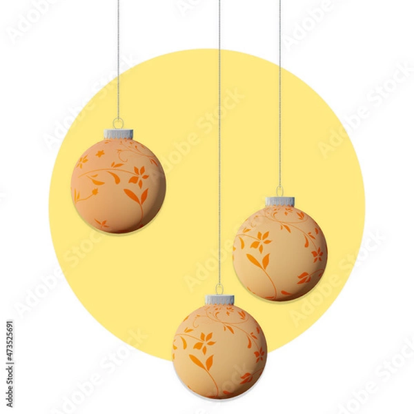 Obraz lamp decoration 3d rendering illustration